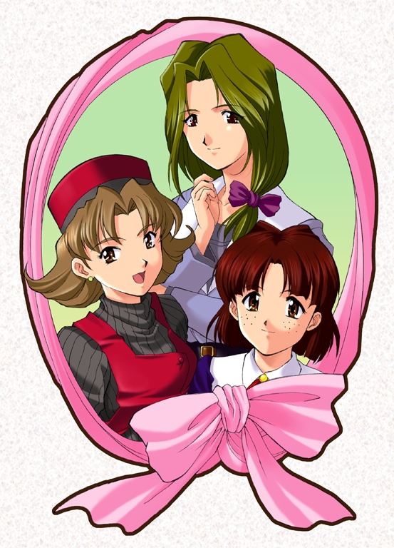1990s_(style), alternate_costume, belt, belt_buckle, black_outline, blue_sleeves, bow, brown_belt