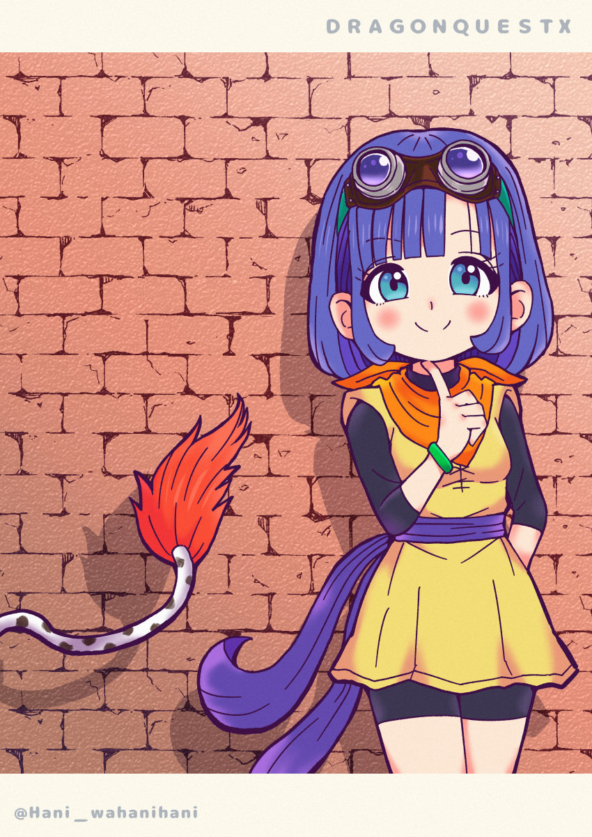 1girl, 1other, absurdres, arm_behind_back, bike_shorts_under_skirt, black_shorts, black_sleeves, blue_eyes