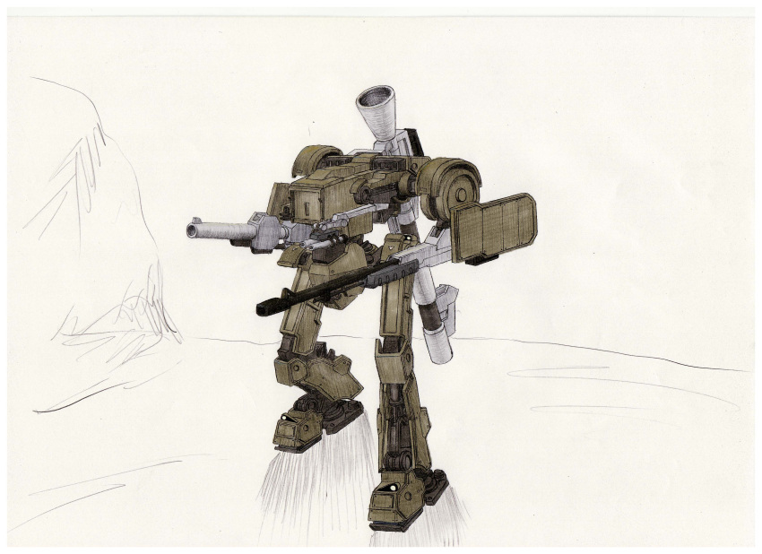 colt, highres, mecha, messiah-10, sketch, steel_battalion