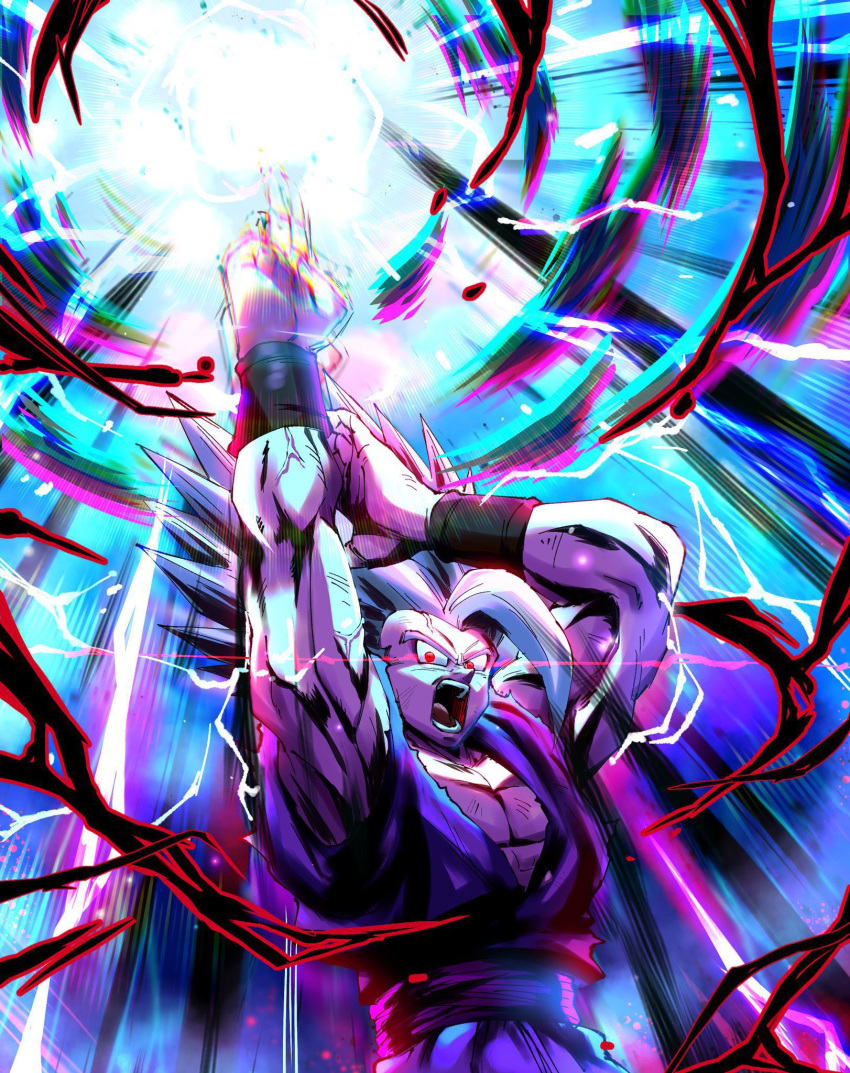 dougi, dragon_ball, dragon_ball_super, dragon_ball_super_super_hero, gohan_beast, highres, long_hair, makankousappou
