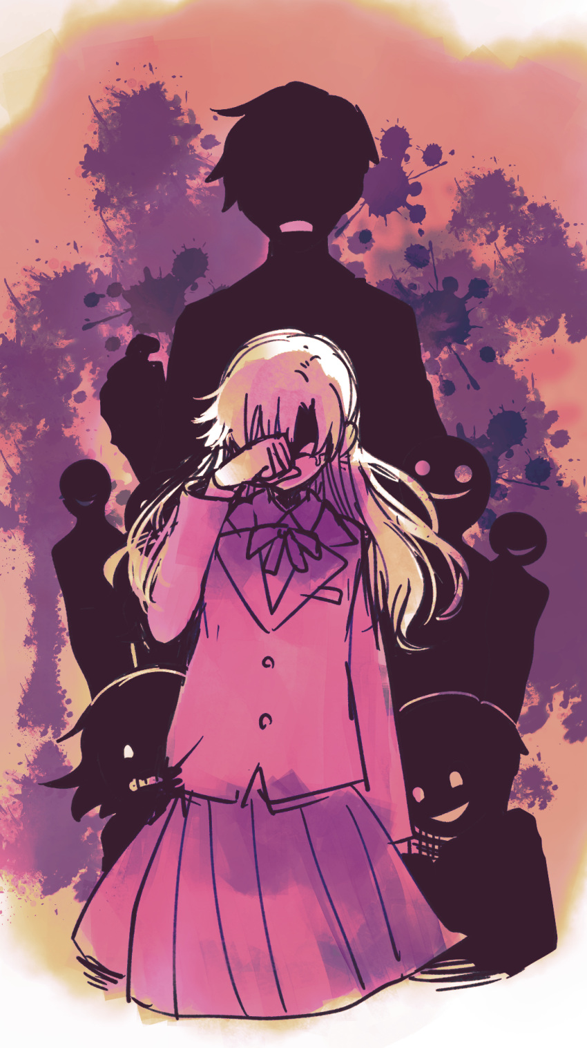 1boy, aged_down, asadoke_no_majo, blazer, charlotte_(asadoke_no_majo), crossdressing, crying, highres