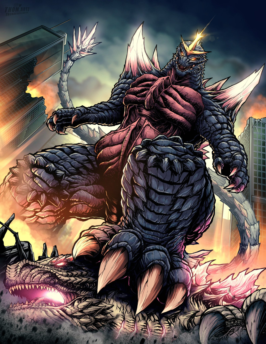 bioluminescence, claws, crystal, fangs, giant, giant_monster, gills, glowing