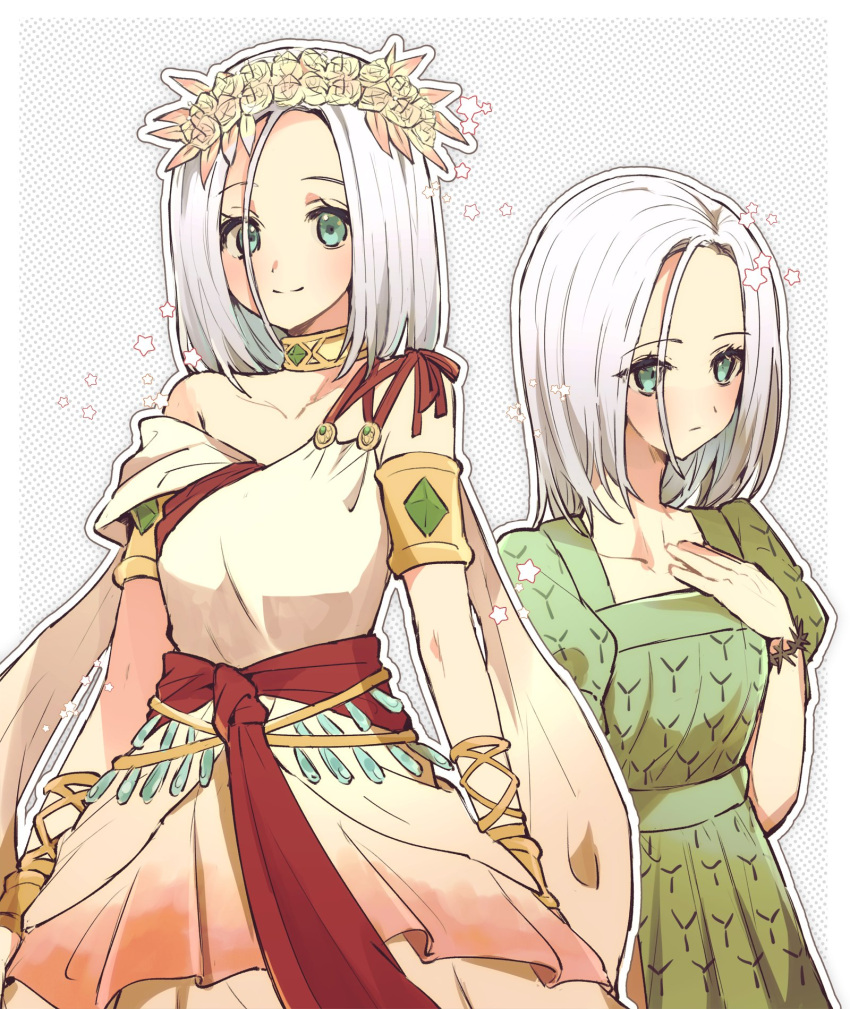1girl, aqua_eyes, bracelet, closed_mouth, commentary_request, crmunc, dragon_quest, dragon_quest_x