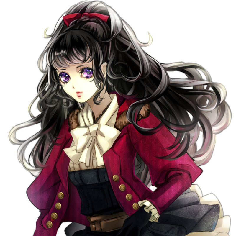 bad_id, black_hair, bow, gloves, hair_bow, katsu_ryouji, long_hair, original