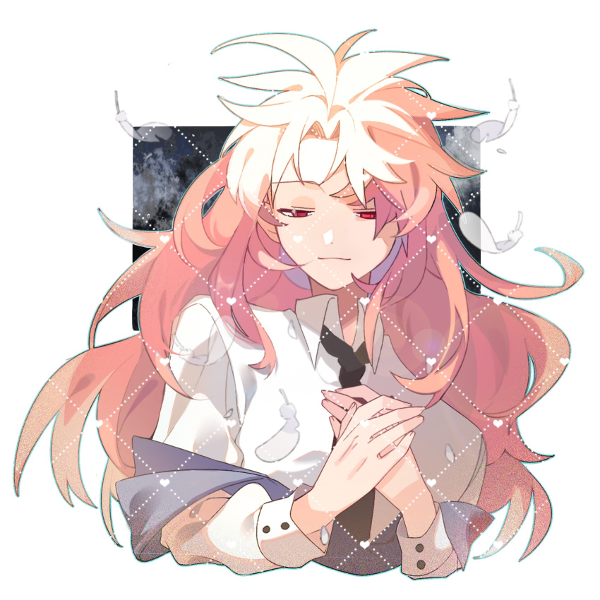 1boy, alternate_costume, black_necktie, blue_outline, chinese_commentary, closed_mouth, commentary_request, cropped_torso