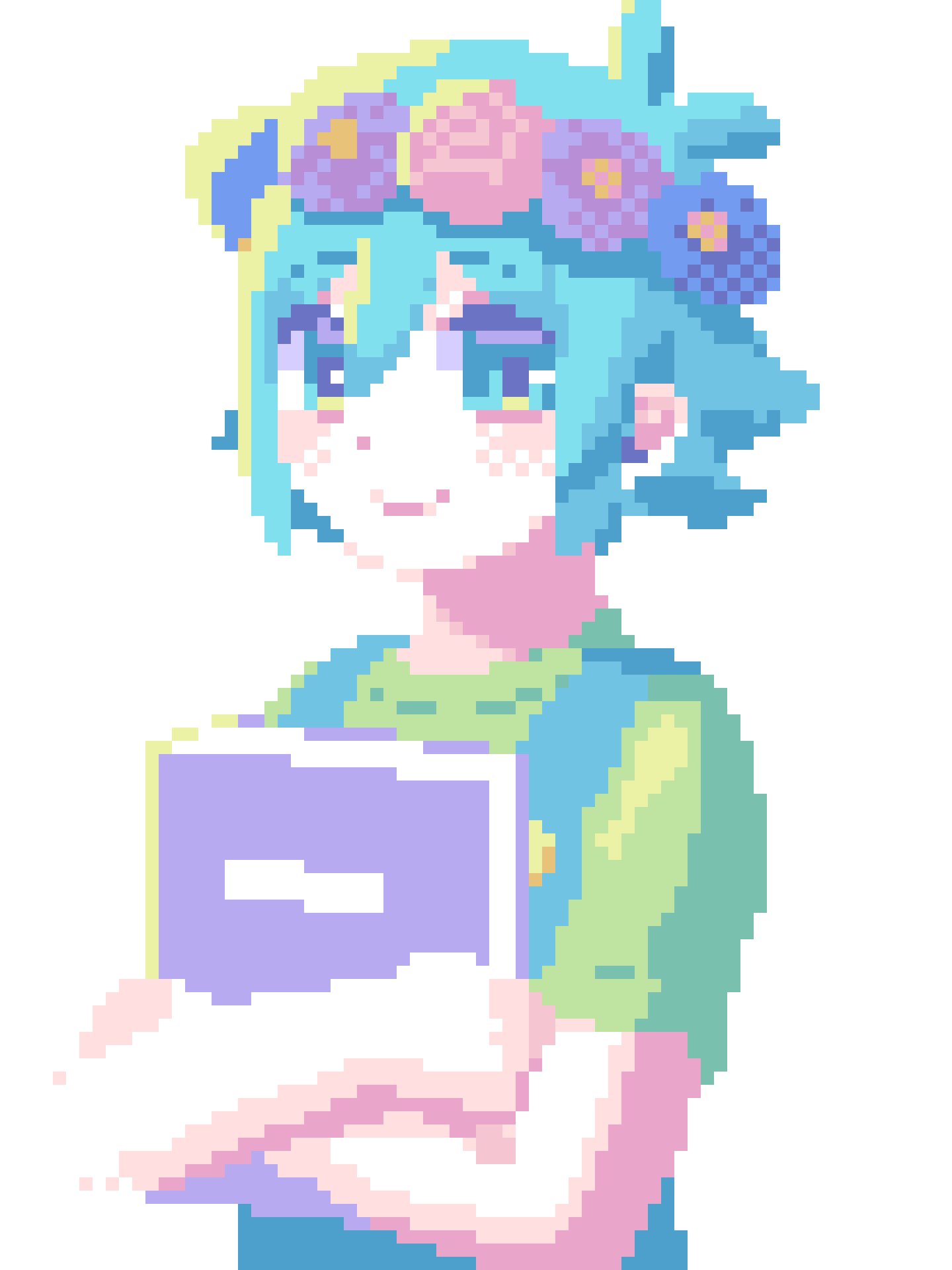 1boy, basil_(headspace)_(omori), basil_(omori), blue_overalls, blush, book, closed_mouth, crossed_arms