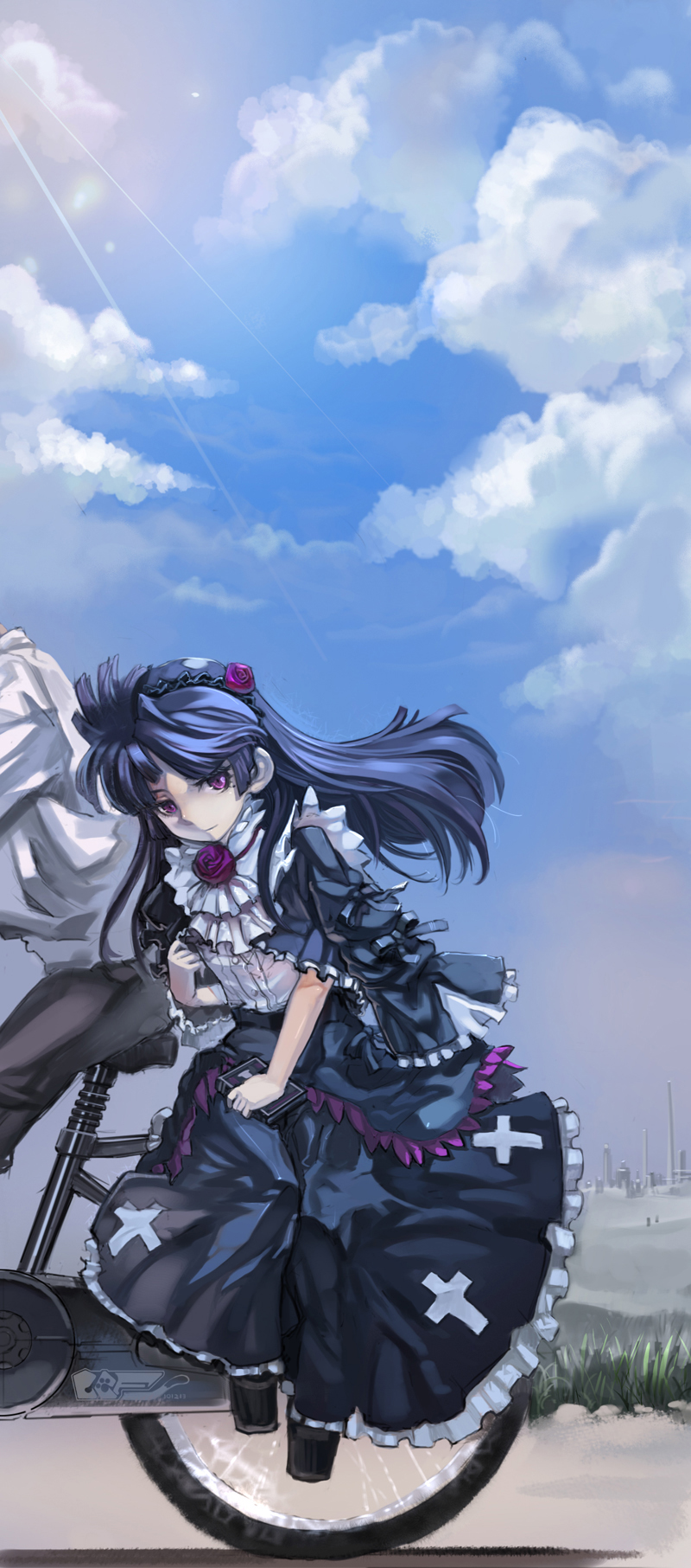 black_hair, dress, gokou_ruri, gothic_lolita, highres, lolita_fashion, long_hair, ore_no_imouto_ga_konna_ni_kawaii_wake_ga_nai