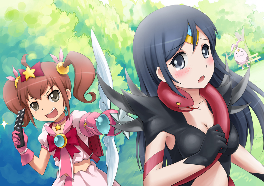 aragaki_ayase, black_eyes, black_hair, breasts, brown_eyes, brown_hair, cellphone, cleavage