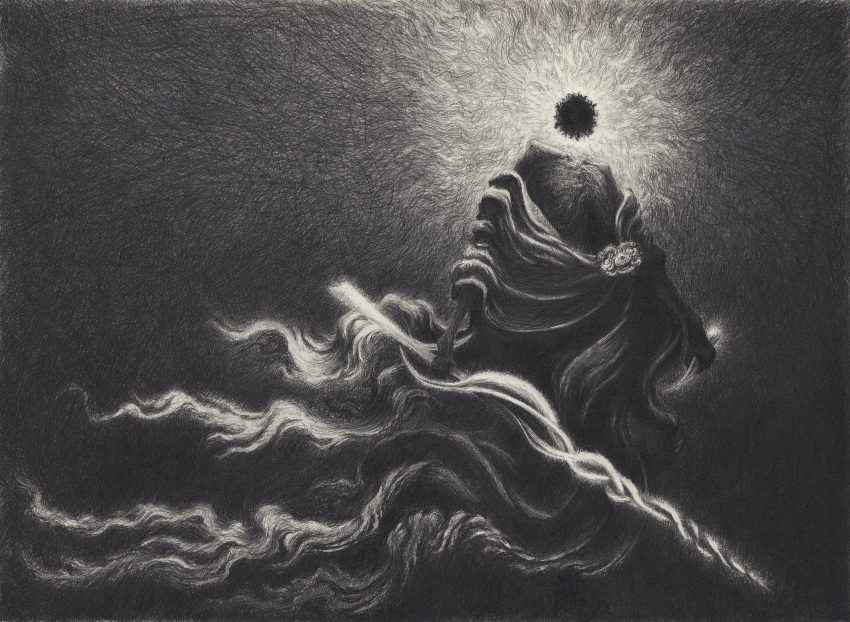 1boy, absurdres, allonnos, coiled_sword, elden_ring, elden_ring:_shadow_of_the_erdtree, emaciated, flaming_head