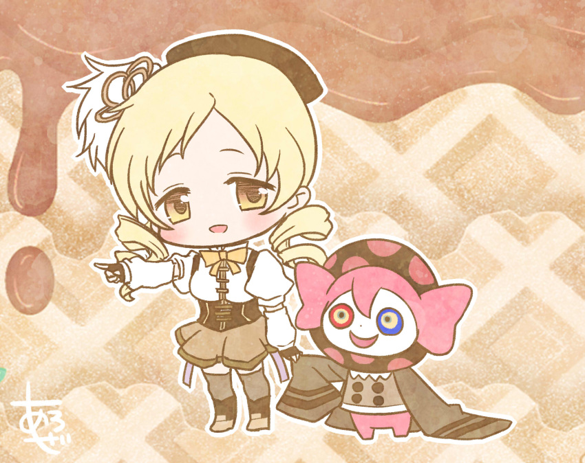 1girl, aroze, beret, black_corset, black_footwear, black_gloves, black_hat, blonde_hair