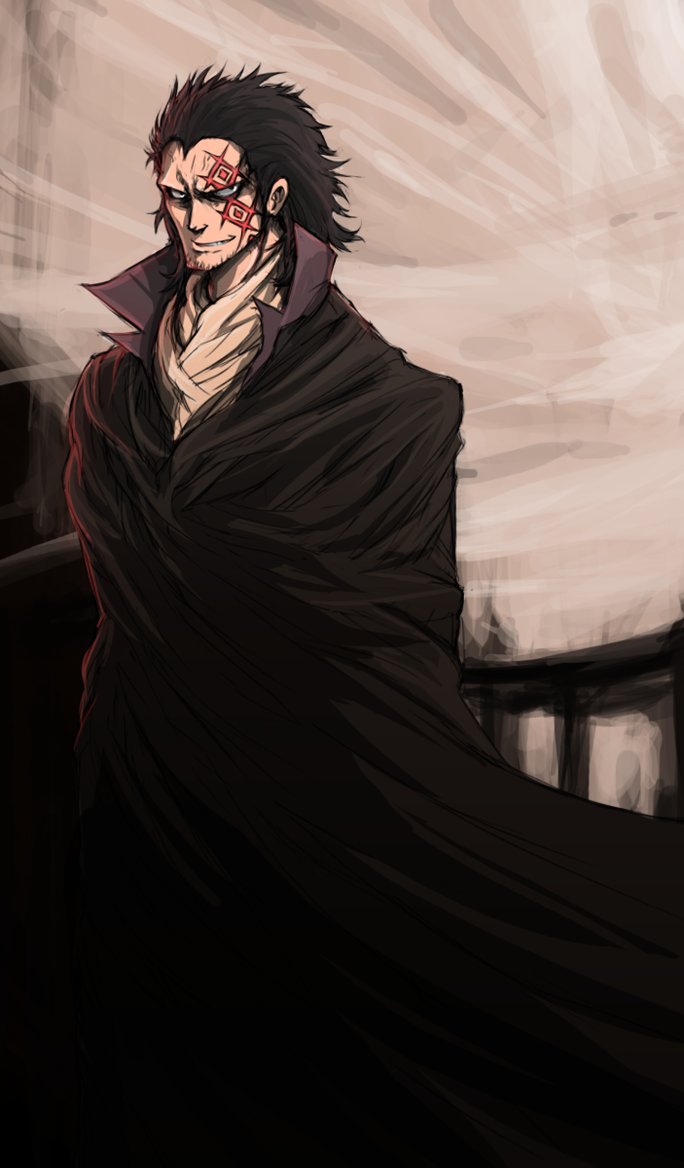 1boy, bad_id, bad_pixiv_id, black_cloak, black_eyes, black_hair, cloak, facepaint