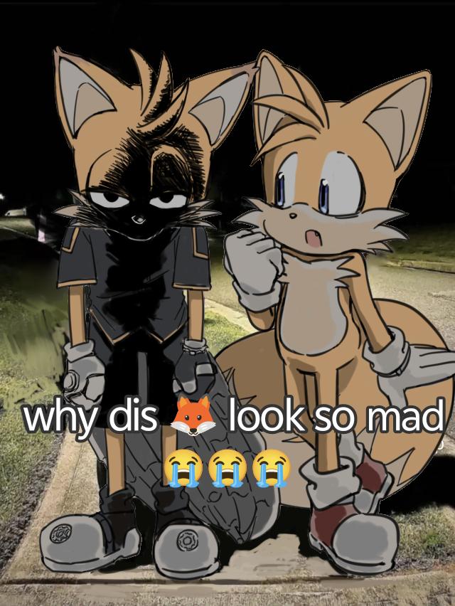 2boys, animal_ears, animal_nose, artist_request, blue_eyes, commentary, crying_emoji, dual_persona