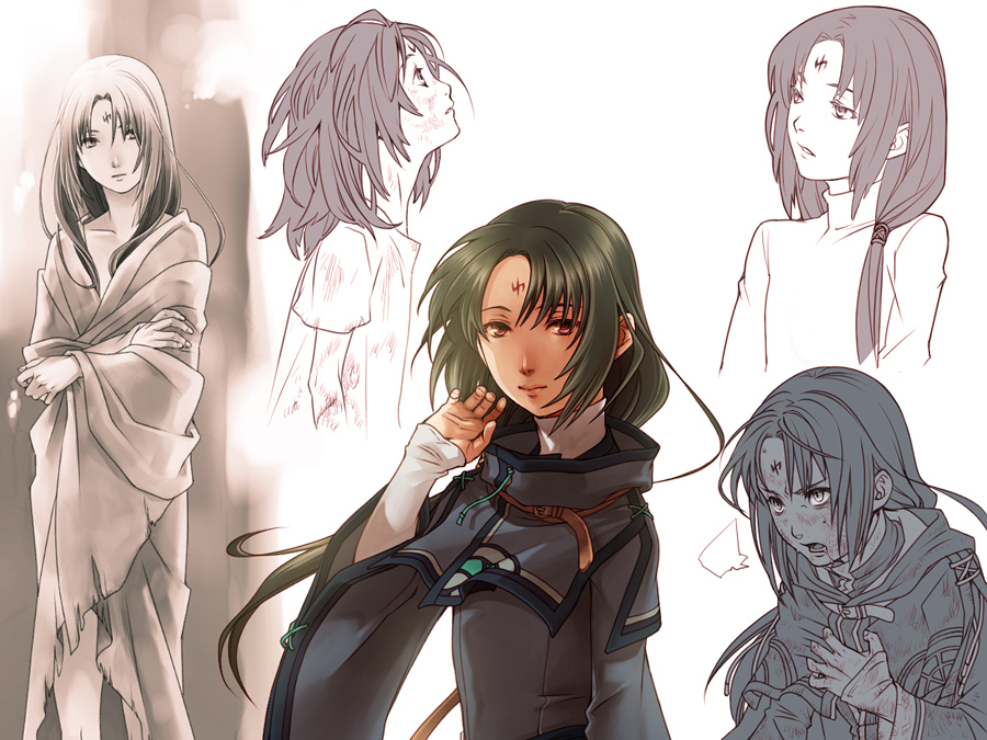 1boy, androgynous, capelet, commentary_request, facial_mark, fire_emblem, fire_emblem:_radiant_dawn, forehead_mark