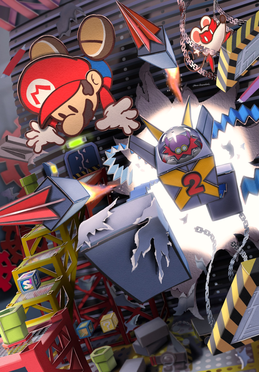 ?_block, facial_hair, gloves, hat, highres, lord_crump, maribou_(supermaribou), ms._mowz