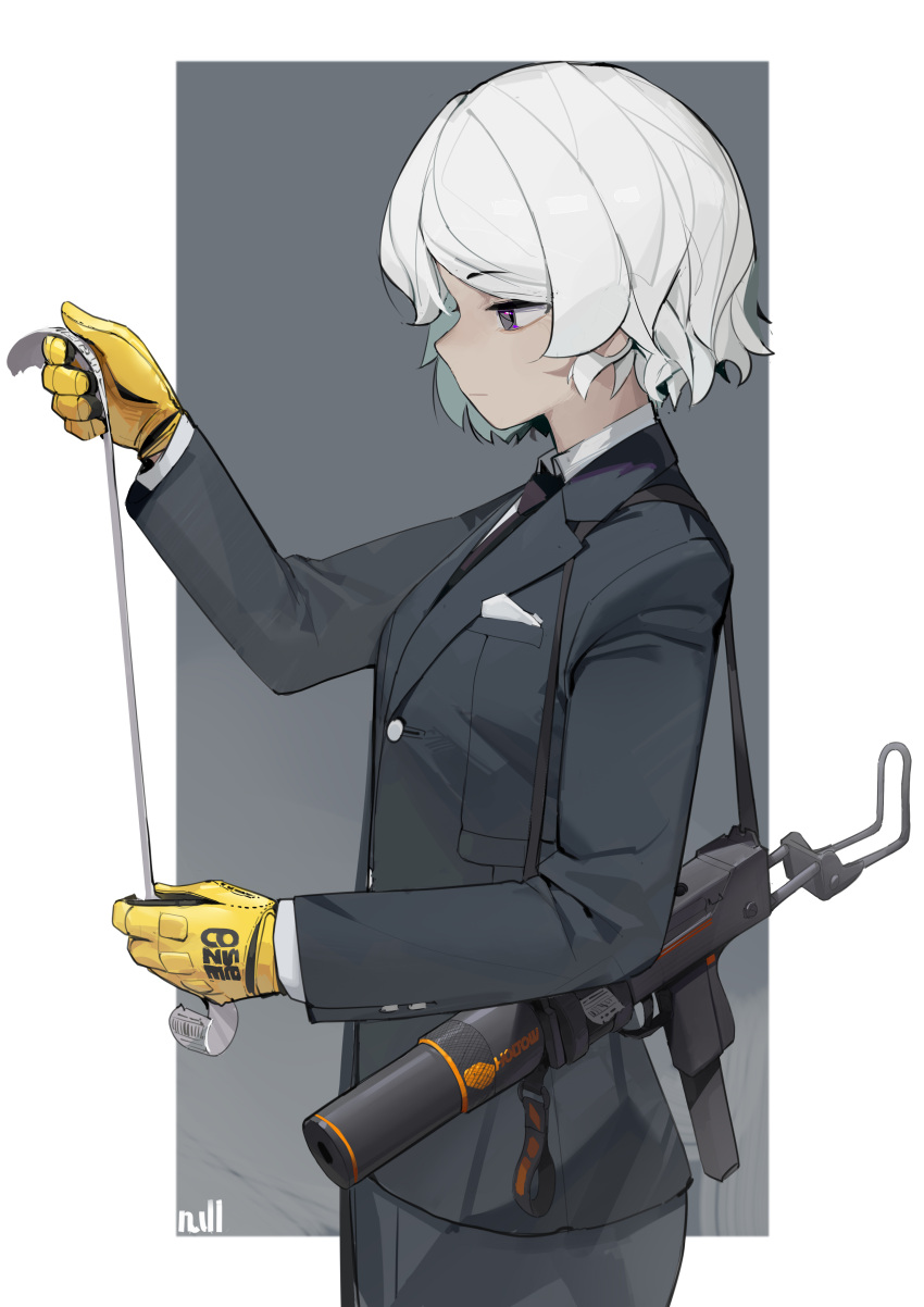 1girl, absurdres, artist_name, black_eyes, black_jacket, black_necktie, black_pants, black_suit