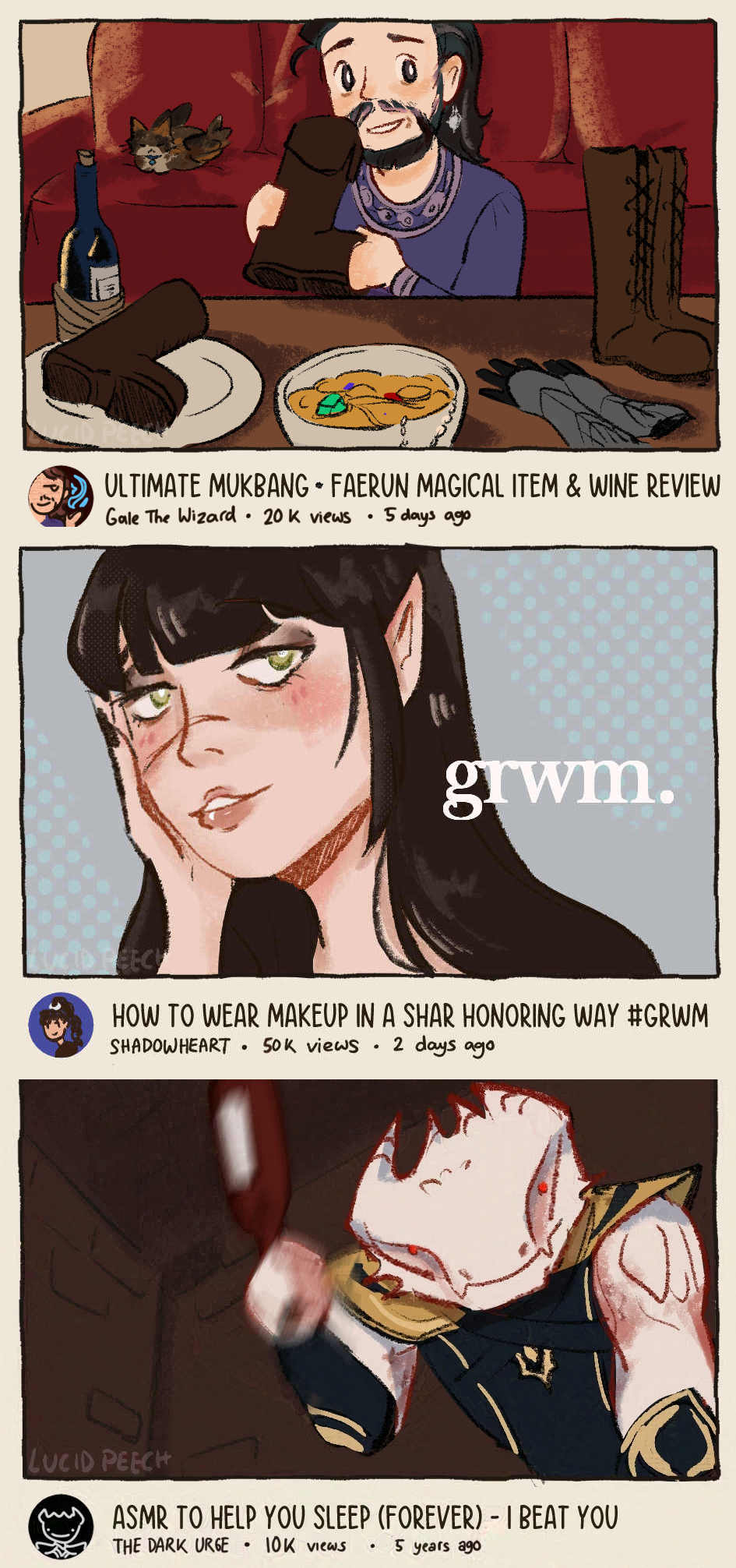 1girl, 2boys, baldur's_gate, baldur's_gate_3, beard, colored_skin, dragon_boy, dragonborn_(d&amp;d)