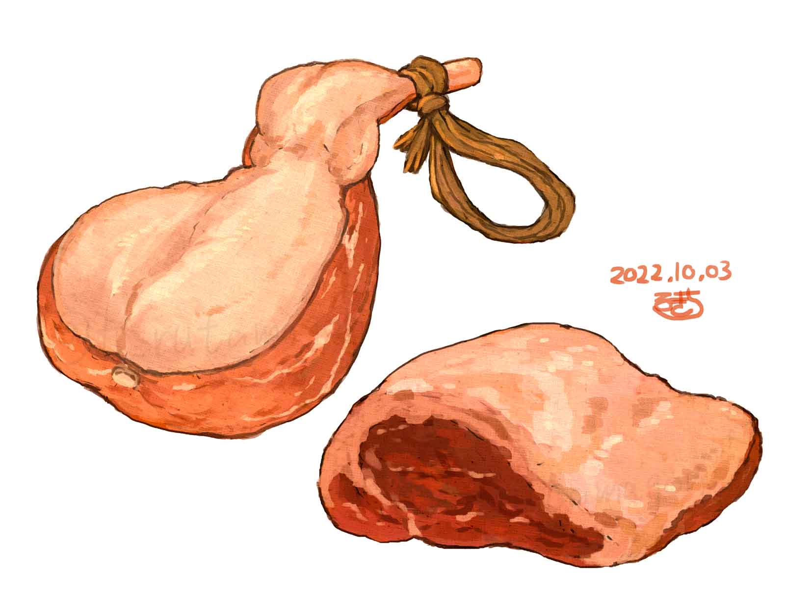 food, food_focus, highres, meat, no_humans, original, raw_meat, rukichi_(t_rutamagon)