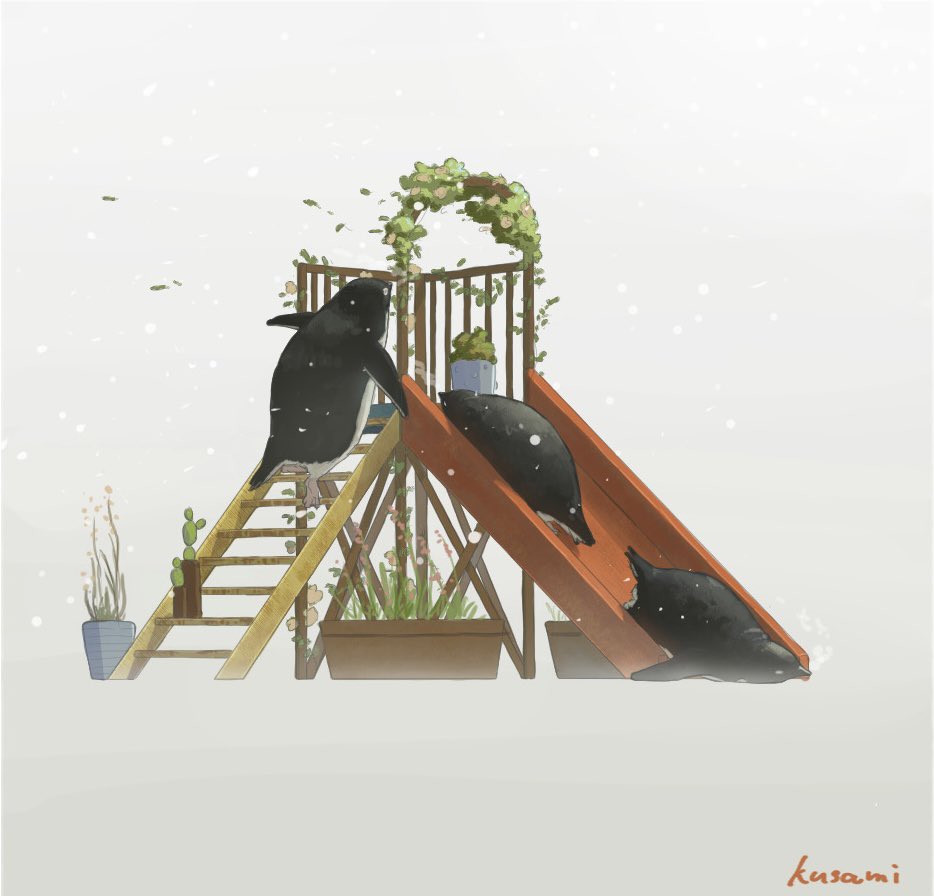 animal_focus, bird, climbing, fence, kusamie, leaf, no_humans, original