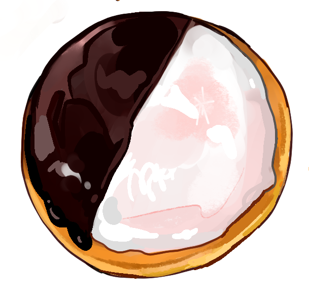 chocolate_icing, commentary, doughnut, english_commentary, food, food_focus, icing, jadenvargen