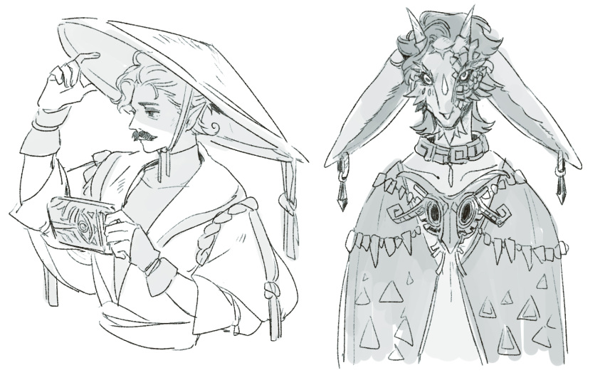 2boys, alternate_costume, alternate_form, alternate_species, alternate_universe, animal_ears, animification, commentary