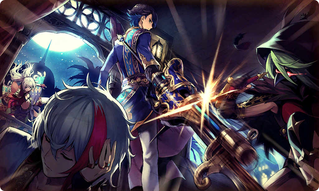 2boys, 2girls, ankh_(dare_ga_tame_no_alchemist), aswald_(dare_ga_tame_no_alchemist), blue_hair, carla_(dare_ga_tame_no_alchemist), closed_eyes, dare_ga_tame_no_alchemist