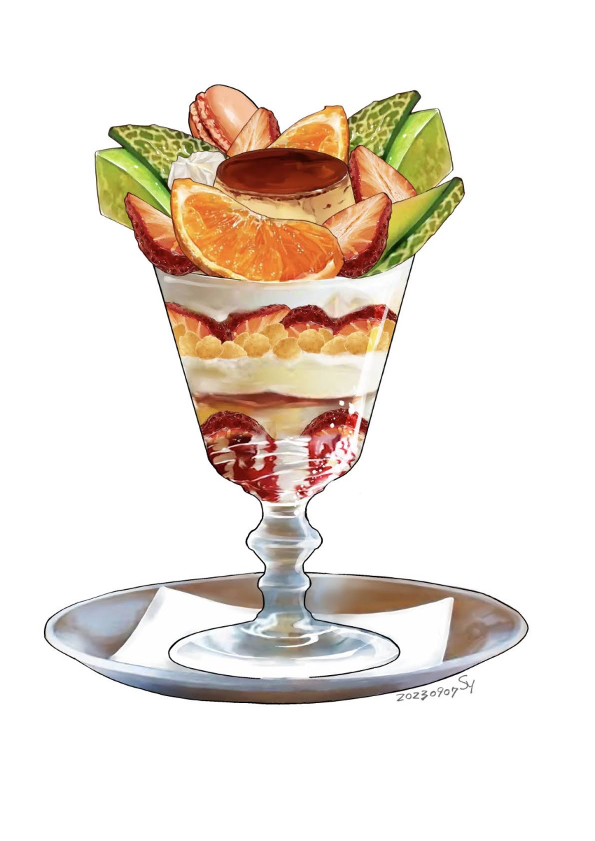 food, food_focus, fruit, highres, melon, melon_slice, orange_(fruit), orange_slice