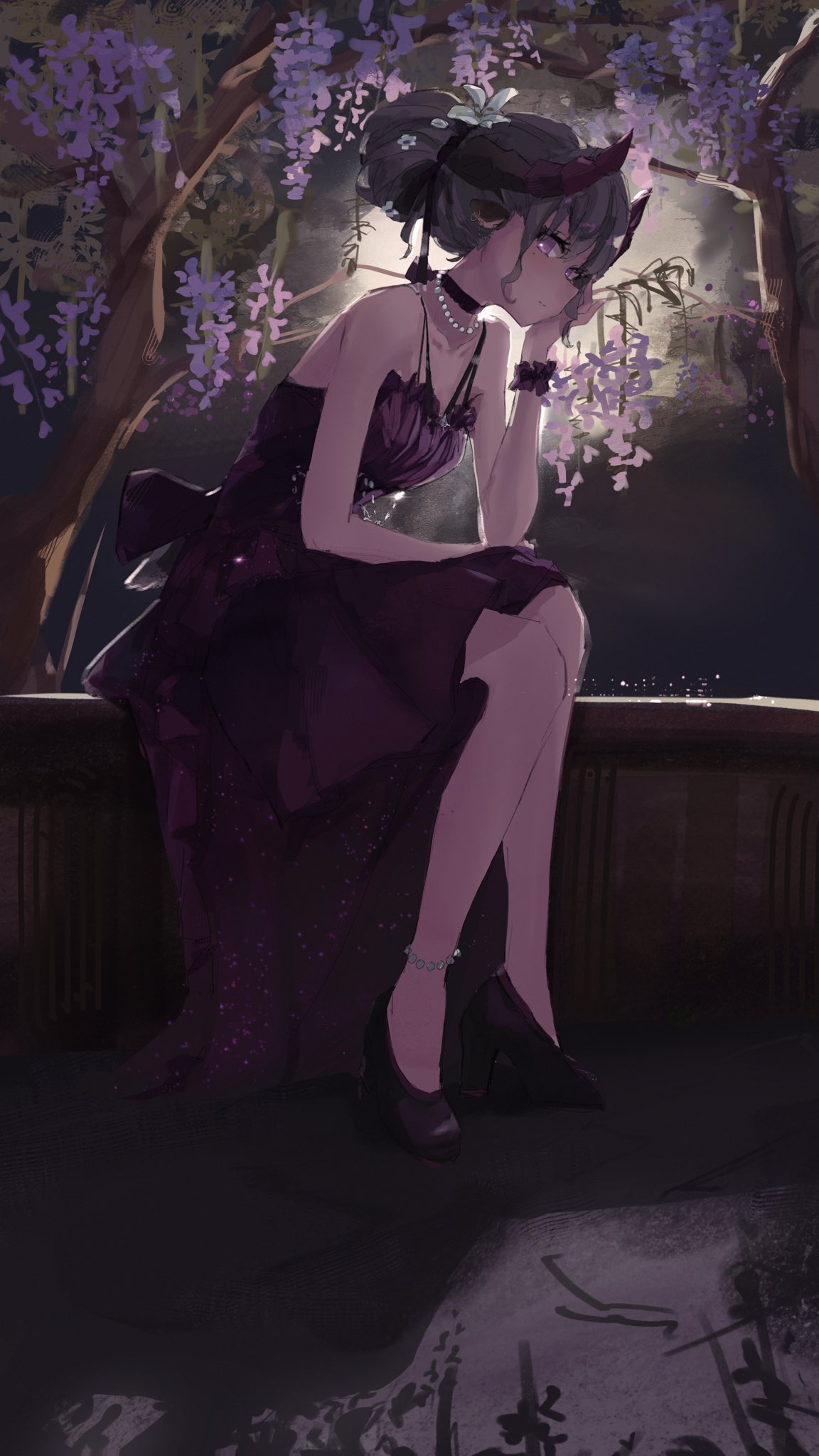 1girl, alternate_costume, alternate_hairstyle, animal_ears, bigleonard4, black_choker, black_footwear, chikafuji_lisa