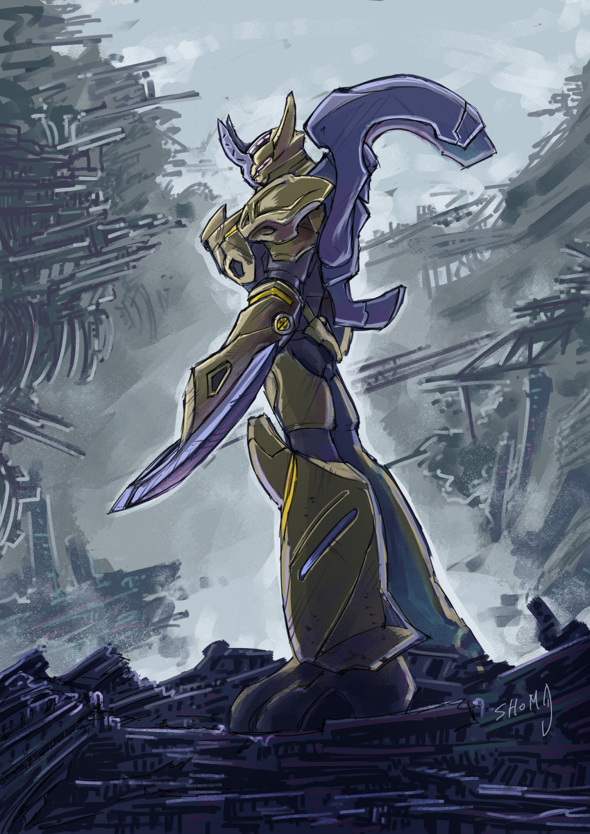 absurdres, black_outline, commentary_request, from_side, full_body, givas, highres, looking_ahead