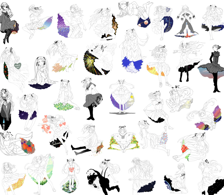 absurdres, adjusting_hair, barefoot, book, closed_eyes, english, eyepatch, grin