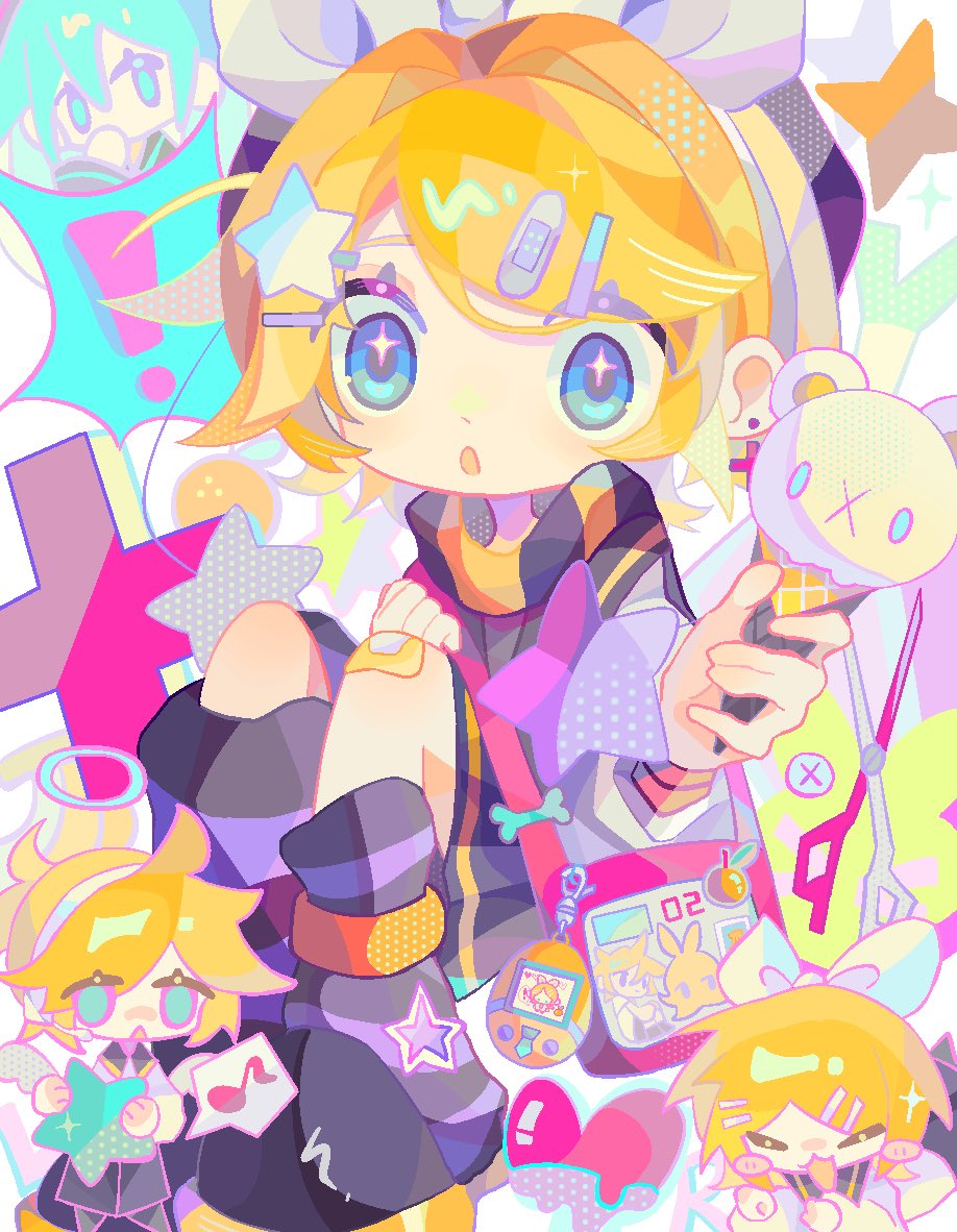 !, 1boy, 2girls, :3, :d, :o, angel_wings, bag