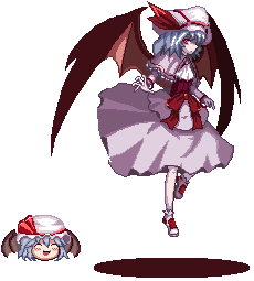 lowres, pixel_art, remilia_scarlet, solo, touhou, transparent_background, unk_kyouso, wings