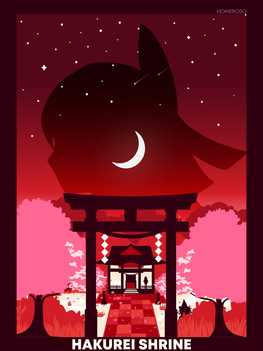 absurdres, architecture, artist_name, box, cherry_tree, donation_box, east_asian_architecture, floor_tiles