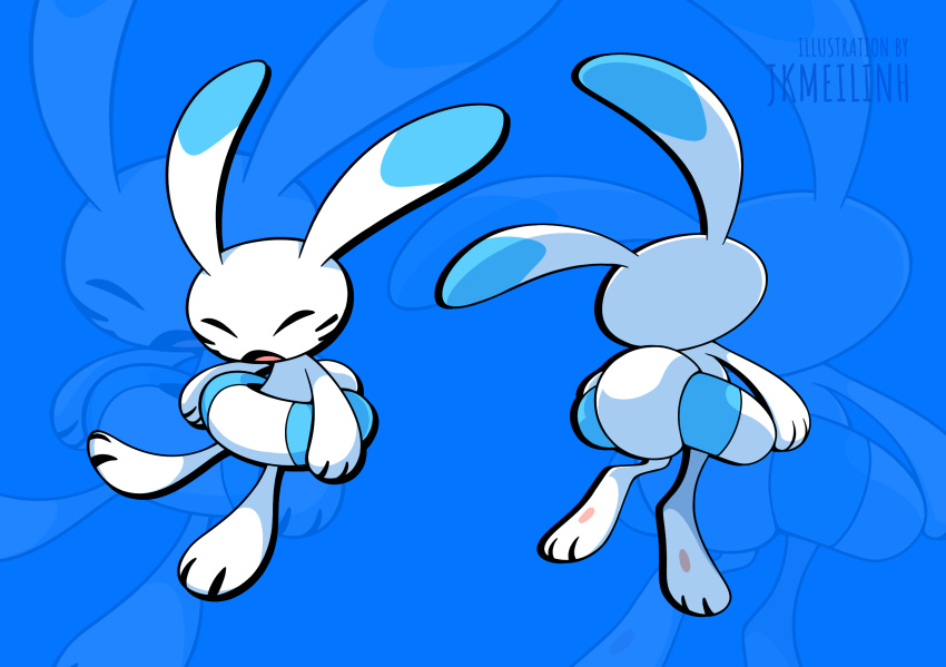 animal_ears, closed_eyes, facial_mark, full_body, highres, jkmeilinh, open_mouth, pokemon