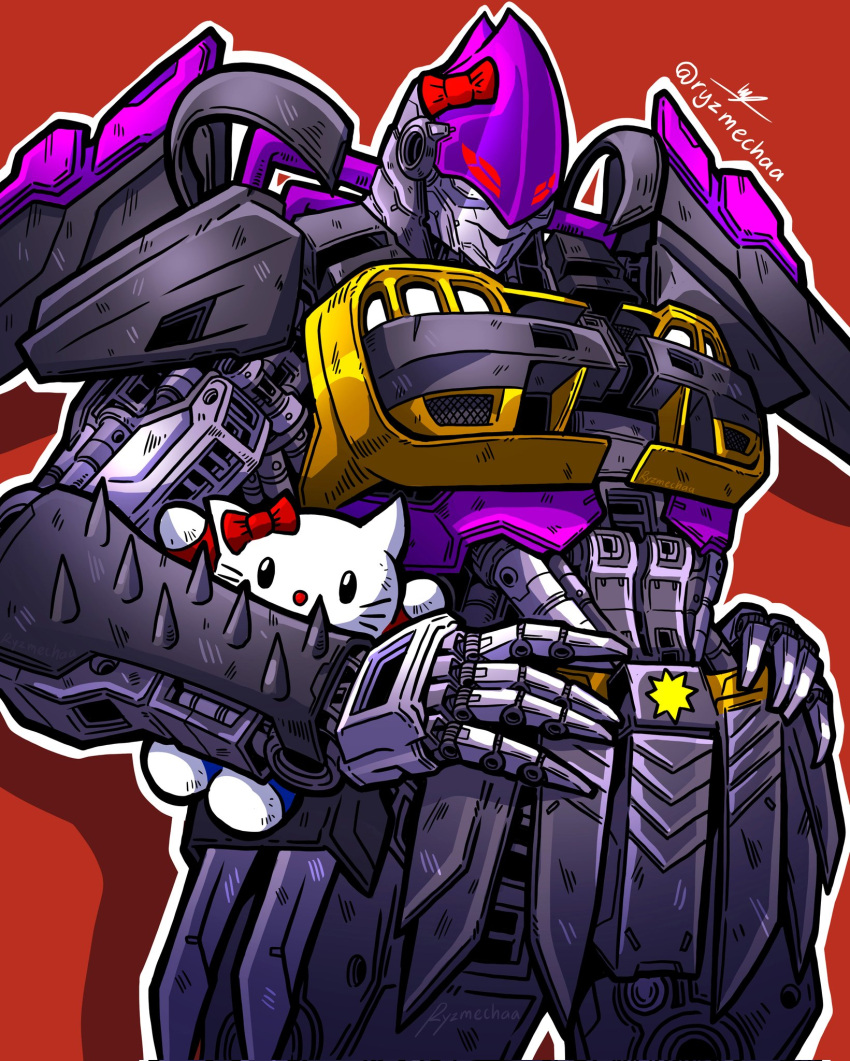 1girl, hand_on_own_hip, highres, humanoid_robot, mechanical_wings, nightbird_(transformers), nissan_skyline, nissan_skyline_r33