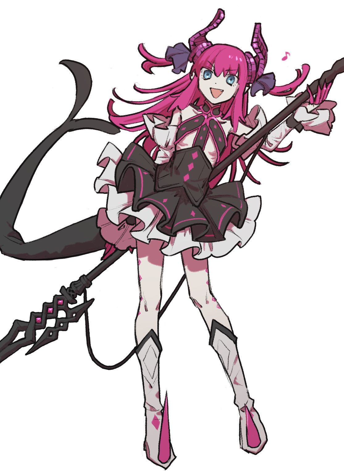 1girl, blue_eyes, dragon_tail, elizabeth_bathory_(fate), elizabeth_bathory_(fate/extra_ccc), fate/extra, fate/extra_ccc, fate_(series)