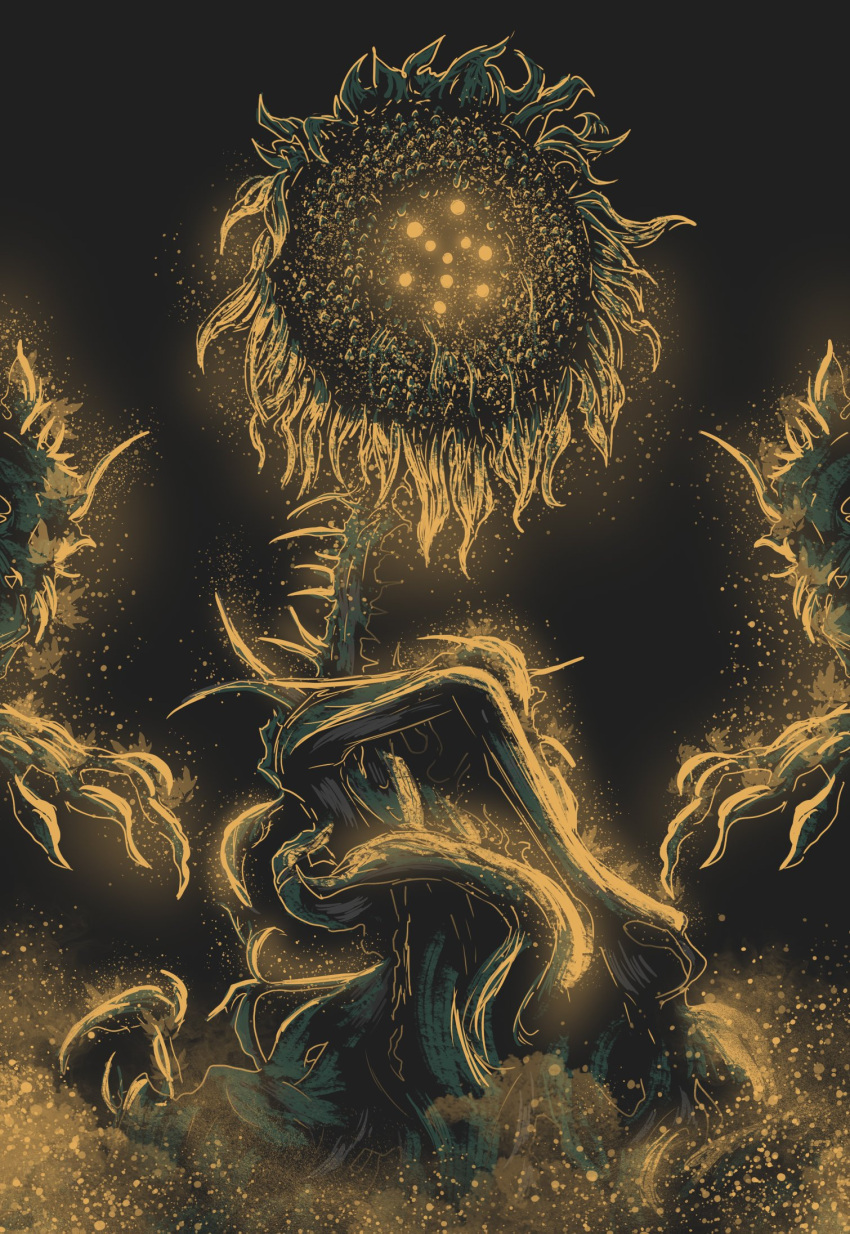 00osamio00, black_background, elden_ring, elden_ring:_shadow_of_the_erdtree, flower, glowing, highres, light_particles