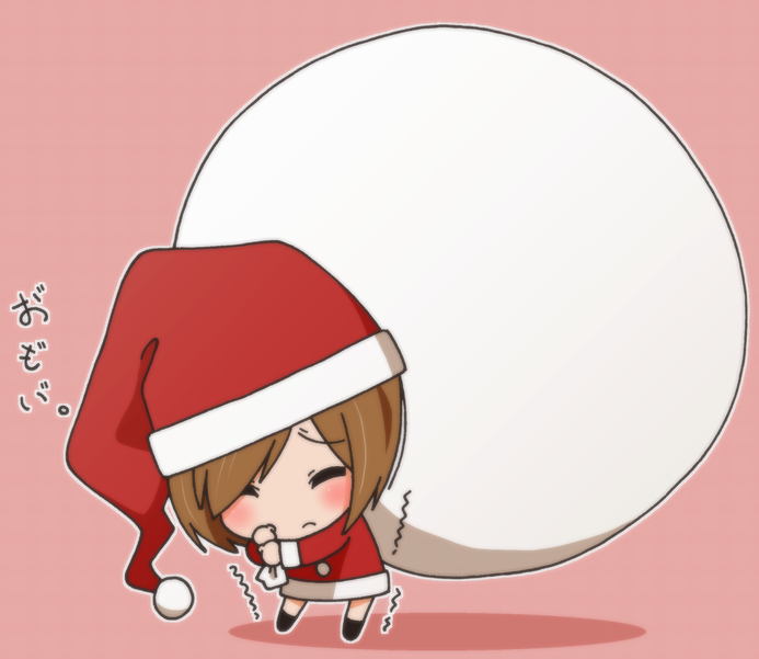 chibi, christmas, closed_eyes, extra, eyes_closed, heavy, k-on!, kinoshita_shizuka