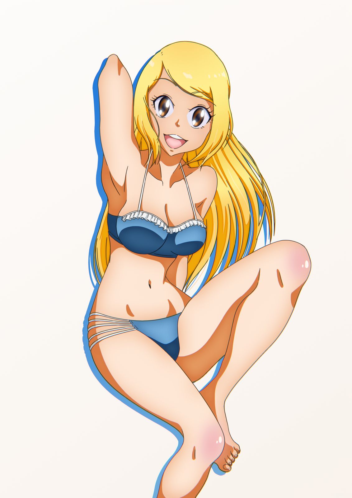 bikini, blonde_hair, gabrielle_alves, genius, highres, non-web_source, swimsuit