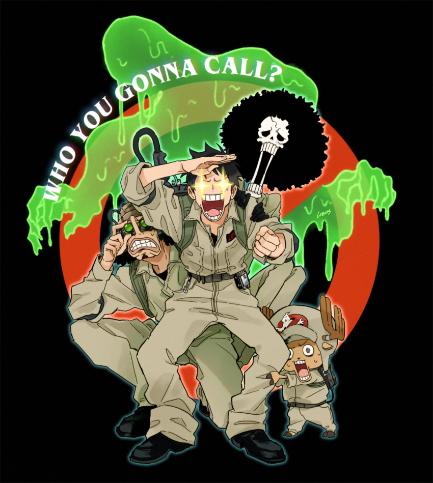 4boys, afro, antlers, bad_id, bad_twitter_id, bag, black_background, black_footwear