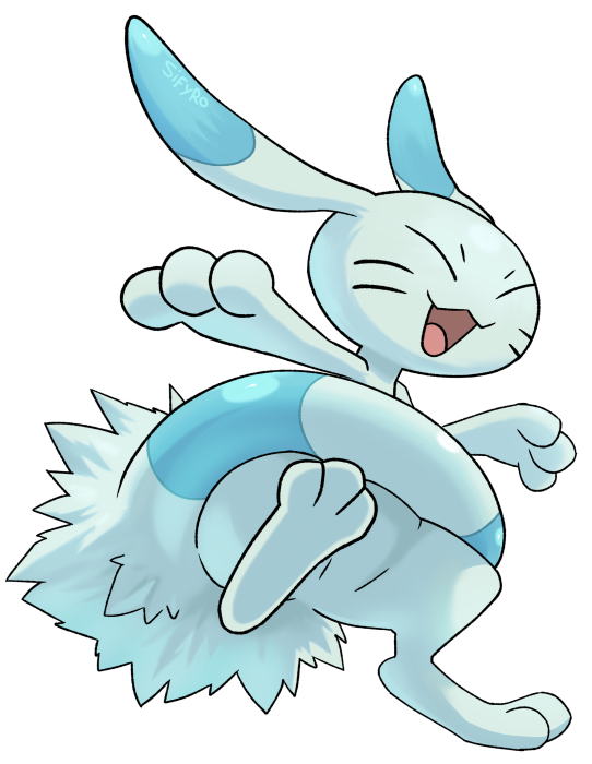 1other, 2024_pokemon_teraleak, :3, animal_ears, closed_eyes, commentary, english_commentary, full_body, furry, innertube, open_mouth, other_focus, pokemon, pokemon_(creature), pokemon_rse_(prototype), prototype_design, rabbit_ears, sifyro, simple_background, smile, solo, standing, swim_ring, tail, transparent_background, wallabit_(pokemon)