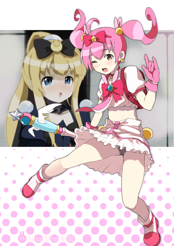alpha_omega, alpha_omega_(cosplay), backpack, bag, blonde_hair, blue_eyes, bridget_evans, brown_eyes