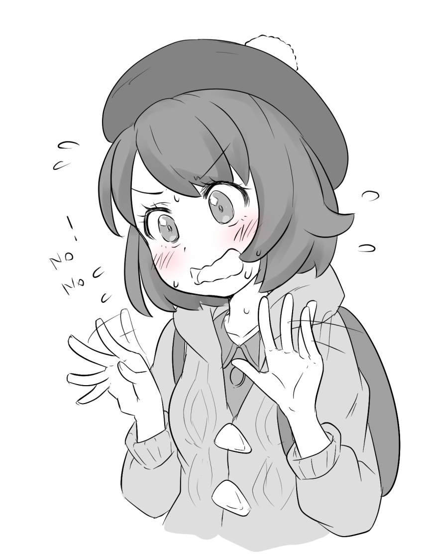 !, 1girl, afterimage, backpack, bag, blush, cardigan, collared_dress