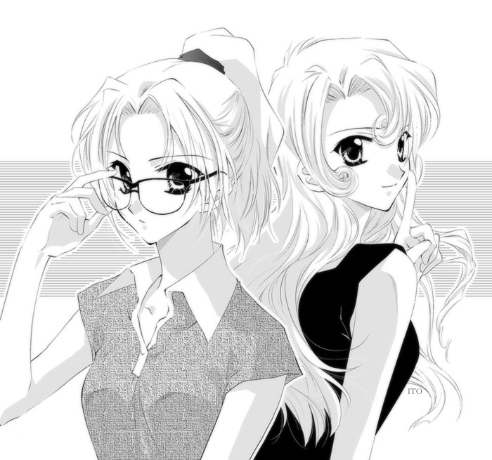 2girls, detective_conan, glasses, ito, ito_(artist), kirisaki_eri, kisaki_eri, kudou_yukiko