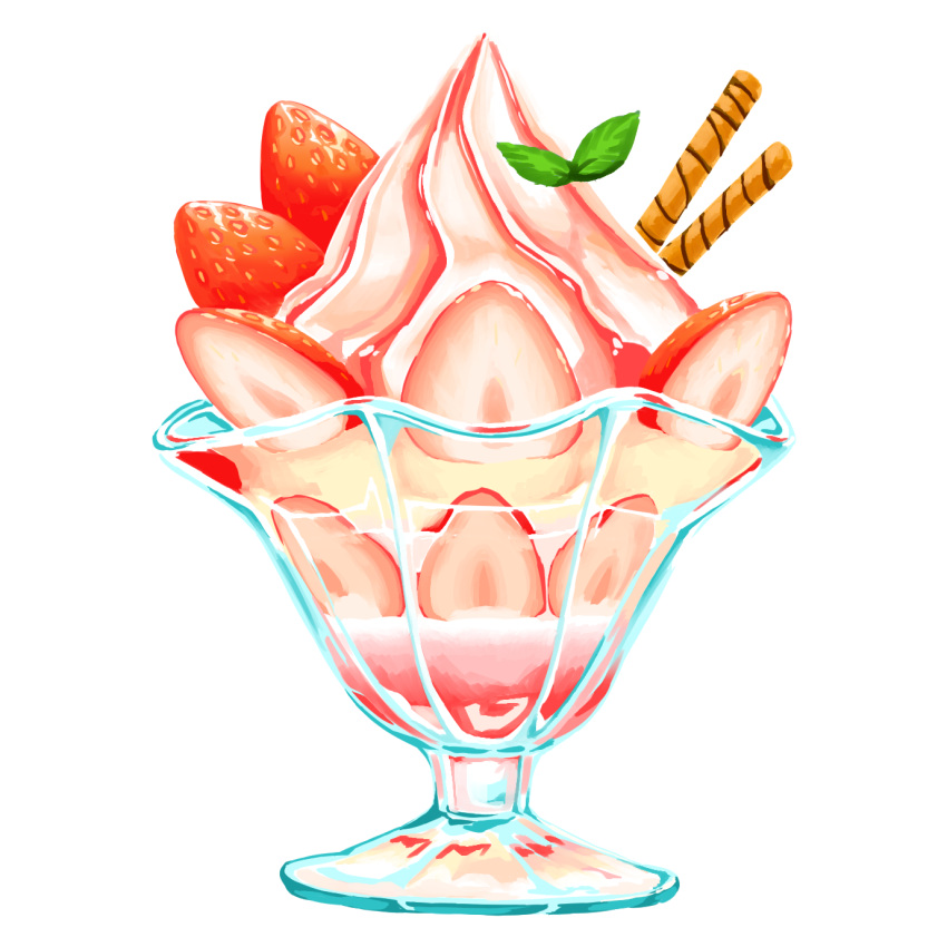 food, food_focus, fruit, highres, ice_cream, no_humans, original, senya_(user_wnxt8752)