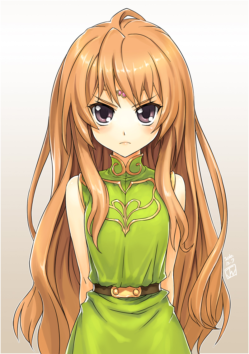aisaka_taiga, brown_eyes, brown_hair, cat_shi, circlet, cosplay, deedlit, deedlit_(cosplay)
