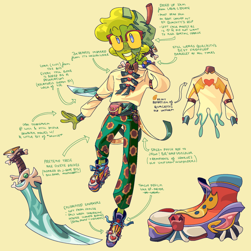 1boy, alienssstufff, alternate_costume, blue_eyes, colored_skin, commentary, dream_smp, english_commentary