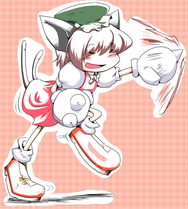 bad_id, cat_ears, cat_tail, chen, chibi, gloves, knuckles, knuckles_the_echidna