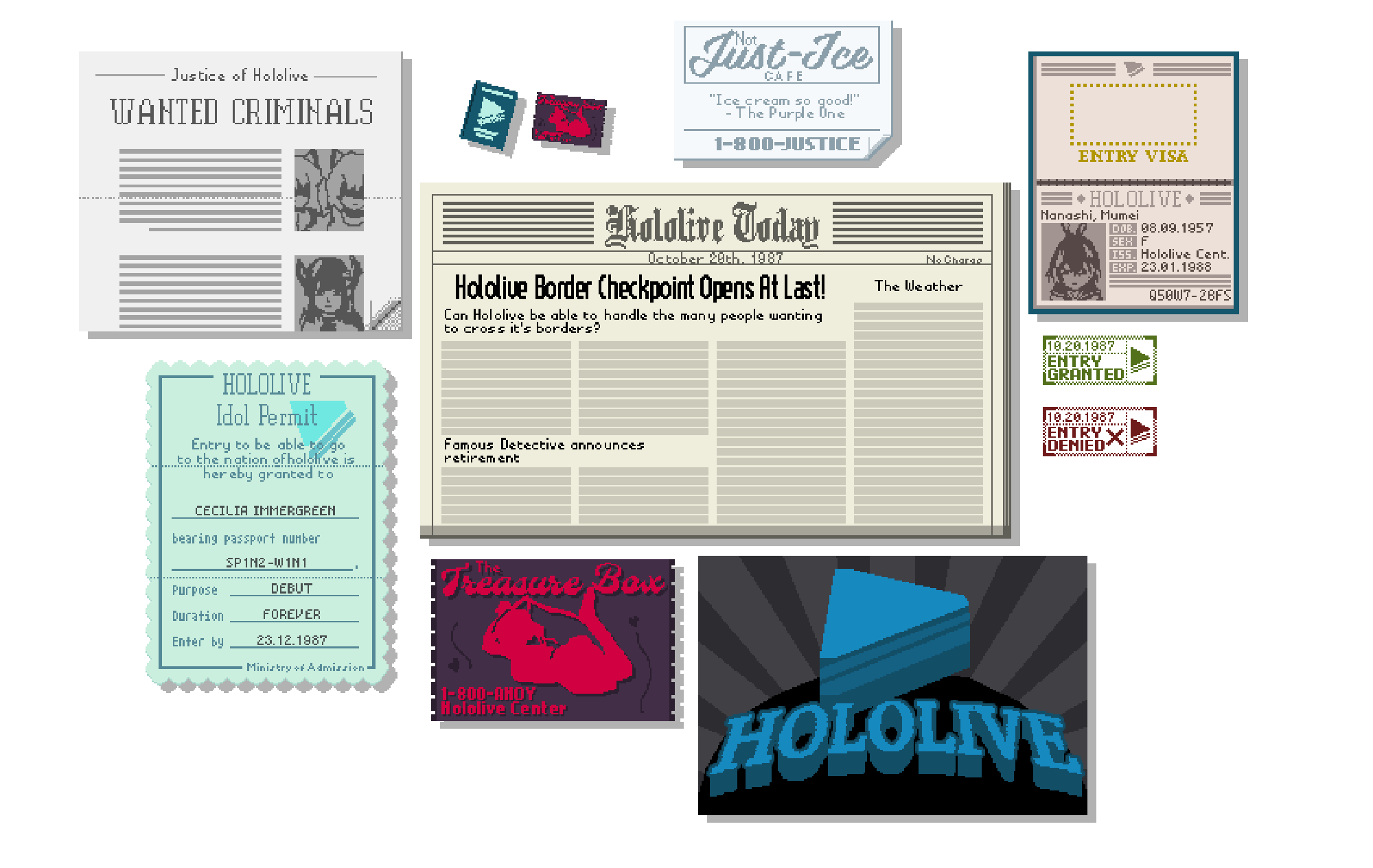 emico_otero, english_text, fuwawa_abyssgard, highres, hololive, hololive_english, houshou_marine, ink_stamp