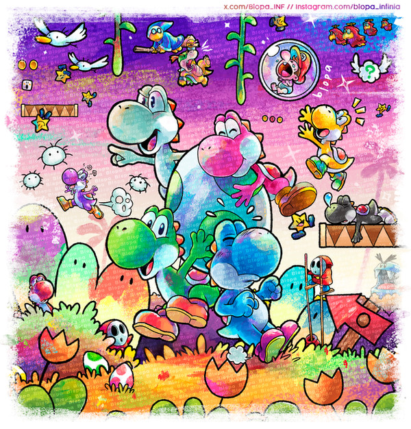 baby_bowser, baby_mario, blopa-inf, bowser, coin, hat, kamek, mario