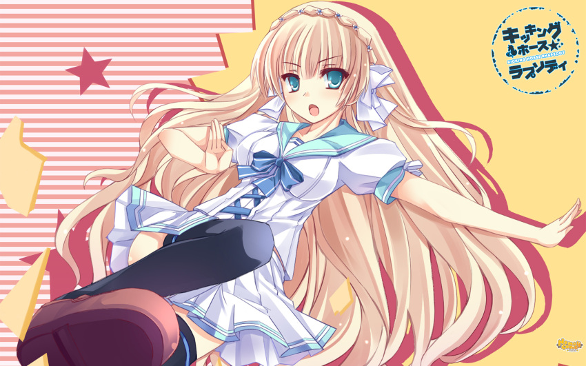 kicking_horse_rhapsody, mutou_kurihito, orina_nobara, seifuku, thigh-highs, thighhighs